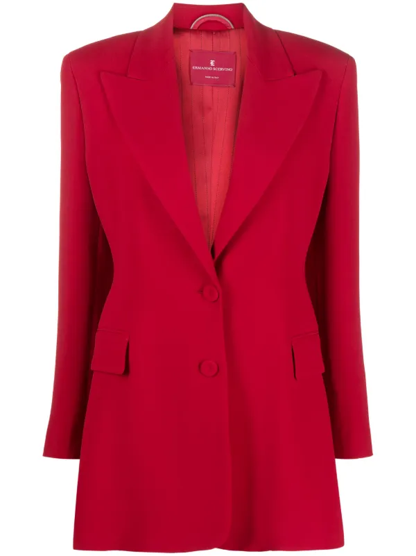 【関税込み】ERMANNO SCERVINO Single-breasted blazer Ermanno Scervino single-breasted Blazer | Blue | FARFETCH BH