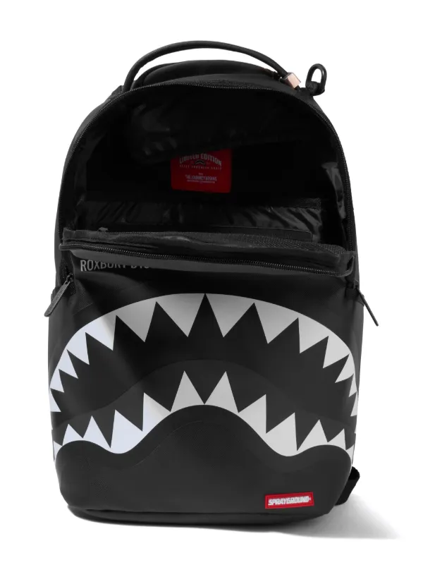 Sprayground Kid Shark Central logo-print Backpack - Farfetch
