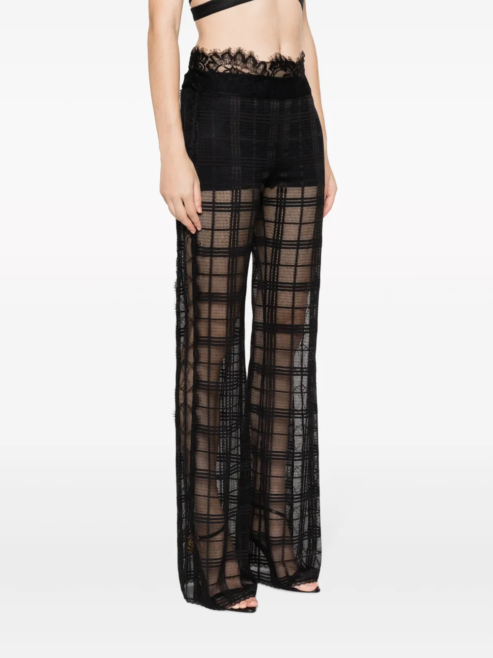 Alberta Ferretti Flared broek Zwart