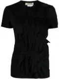 Comme Des Garçons ruched T-shirt - Black