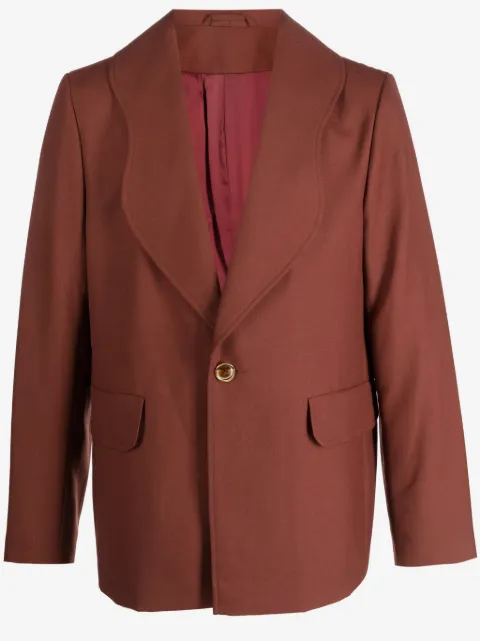 Séfr blazer con botones y solapas festoneadas