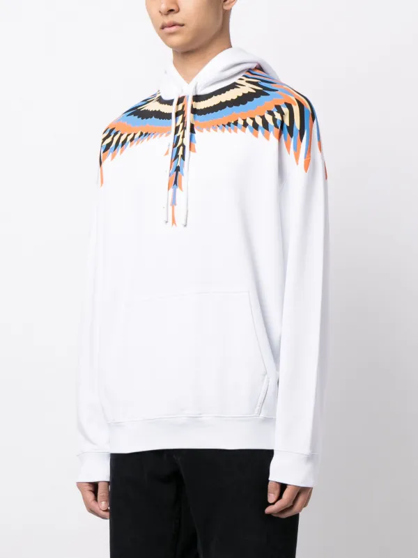 Marcelo Burlon County Of Milan Wings-print Cotton Hoodie