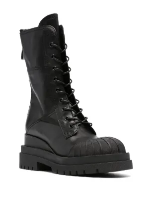 VIP【関税送料無料】希少 PREMIATA BLACK LEATHER TEXAS BOOTS Premiata Side Zip Boots in Black for Men | Lyst