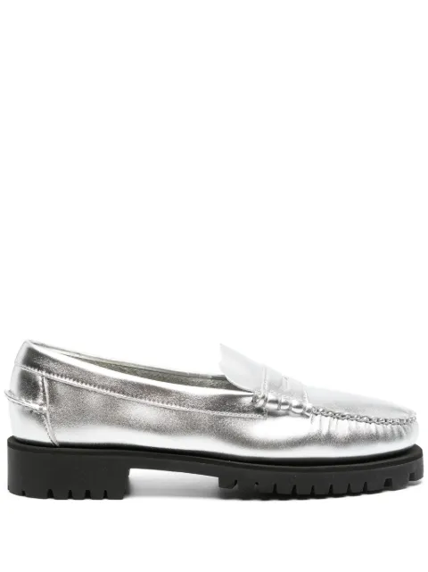 Sebago metallic-finish loafers