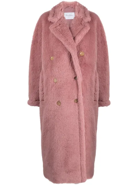 Max Mara double-breasted fleece coat