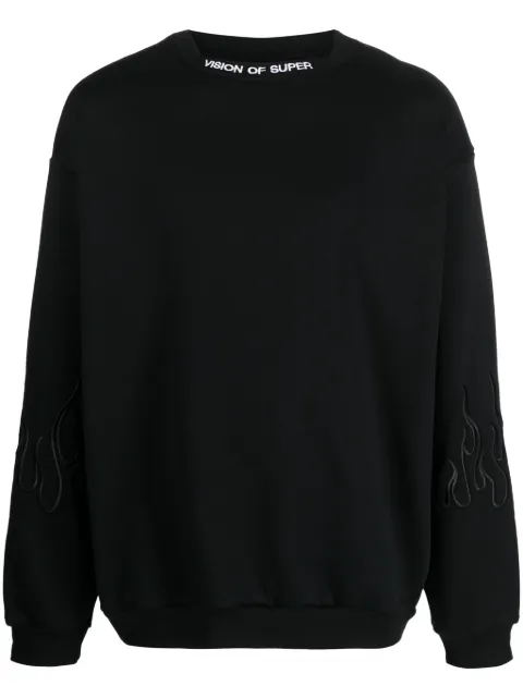 Vision Of Super collar logo-embroidered jumper