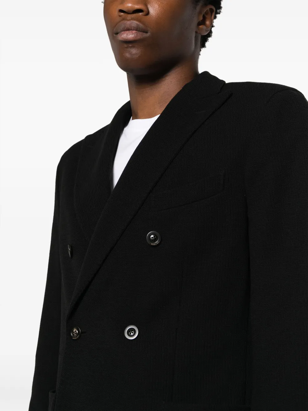 Boglioli Blazer met dubbele rij knopen Zwart