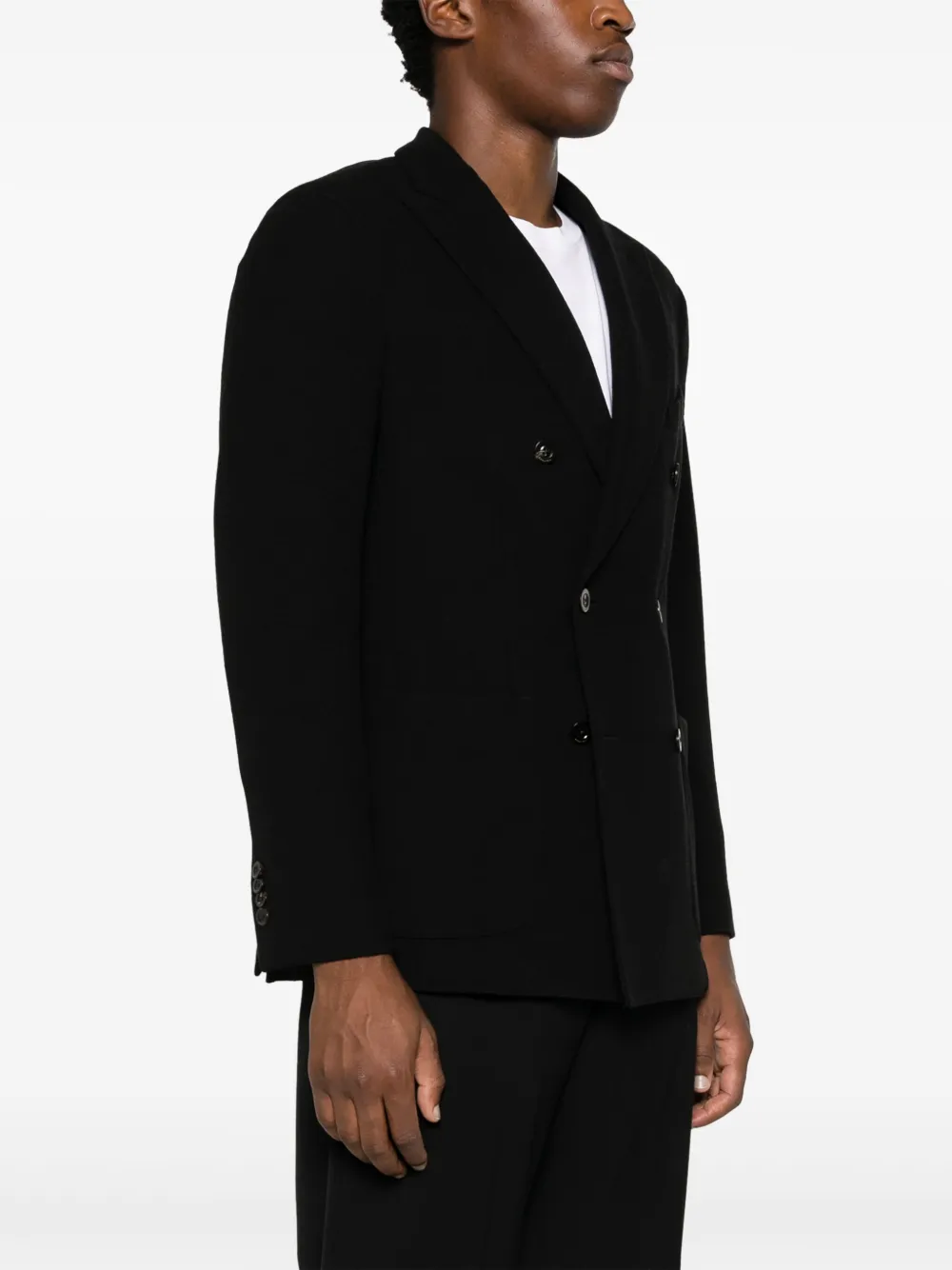 Boglioli Blazer met dubbele rij knopen Zwart
