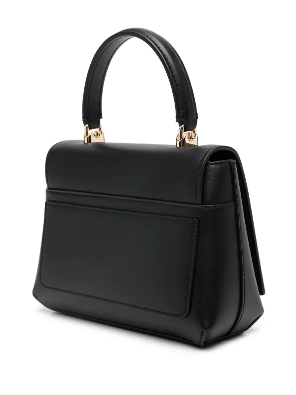 Dolce & Gabbana logo-embossed Leather Tote Bag | Black | FARFETCH IN