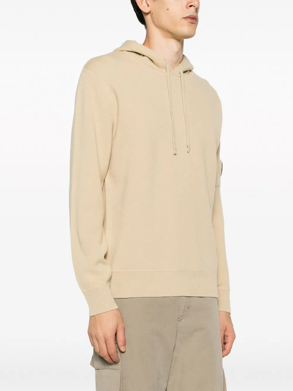 C.P. Company Hoodie van wolmix Beige