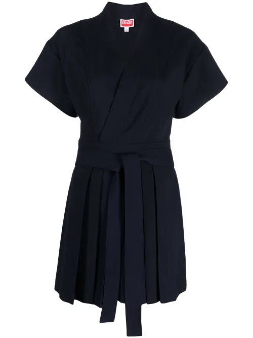 Robe courte à design plissé - Kenzo - Modalova