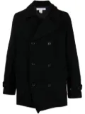 Comme Des Garçons Shirt double-breasted wool blend coat - Black