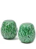 Cabana vine leaf salt and pepper set - Green