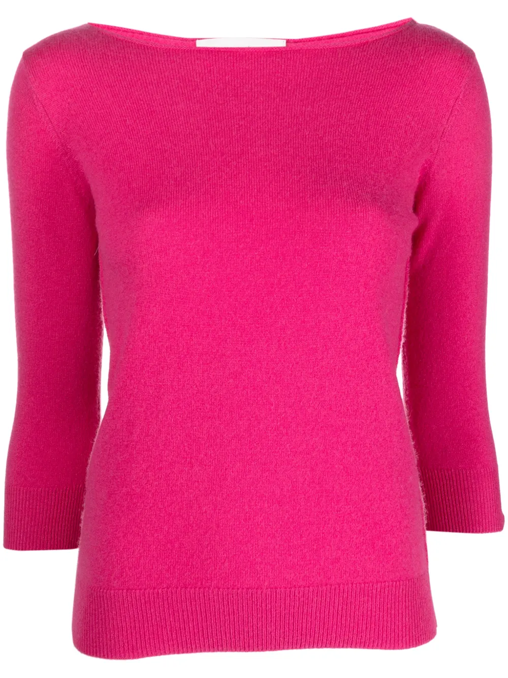 Extreme cashmere slash-neck cashmere jumper Roze
