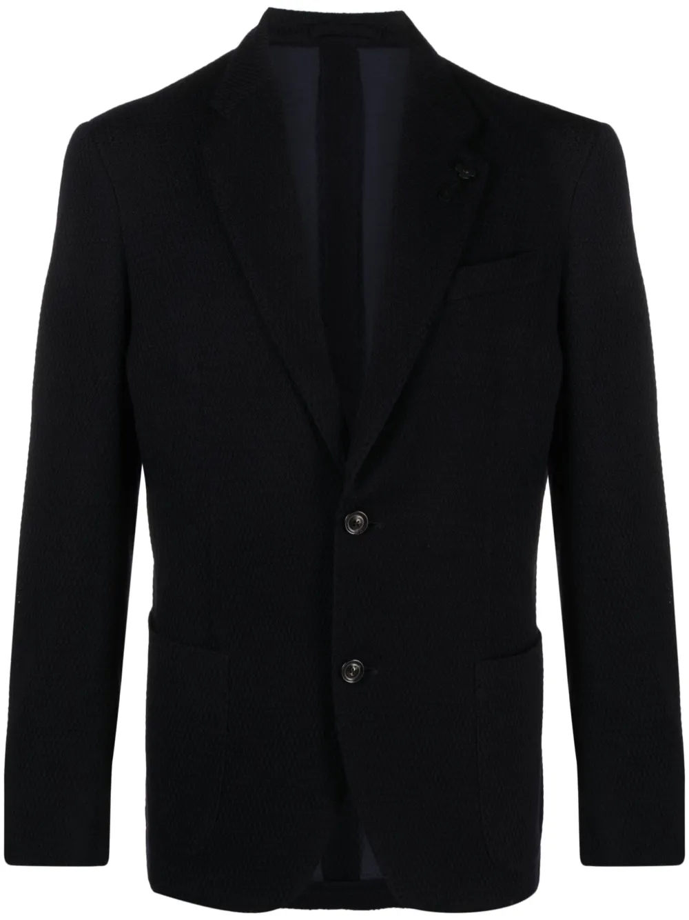 Lardini Blazer met enkele rij knopen Blauw