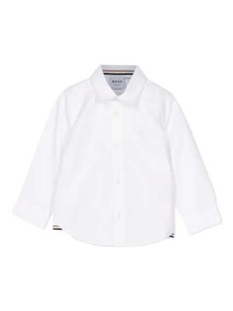 BOSS Kidswear Camisa de algodão mangas longas