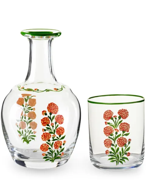 Cabana Murano glass bedside set