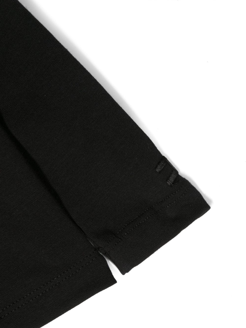 Shop Elisabetta Franchi La Mia Bambina Logo-embroidered High-neck Sweatshirt In Black