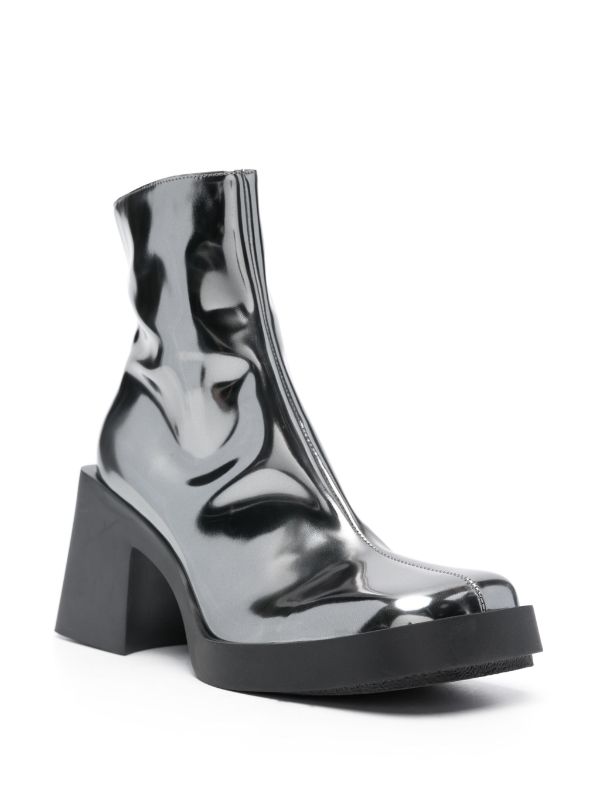 Metallic hotsell heel boots