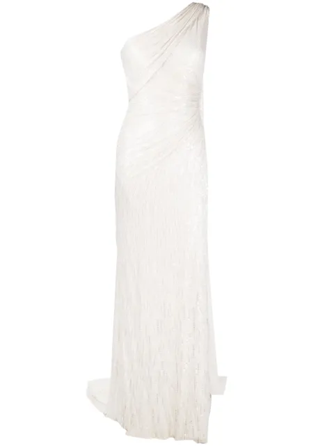 Jenny Packham Oline one-shoulder sequinned dress