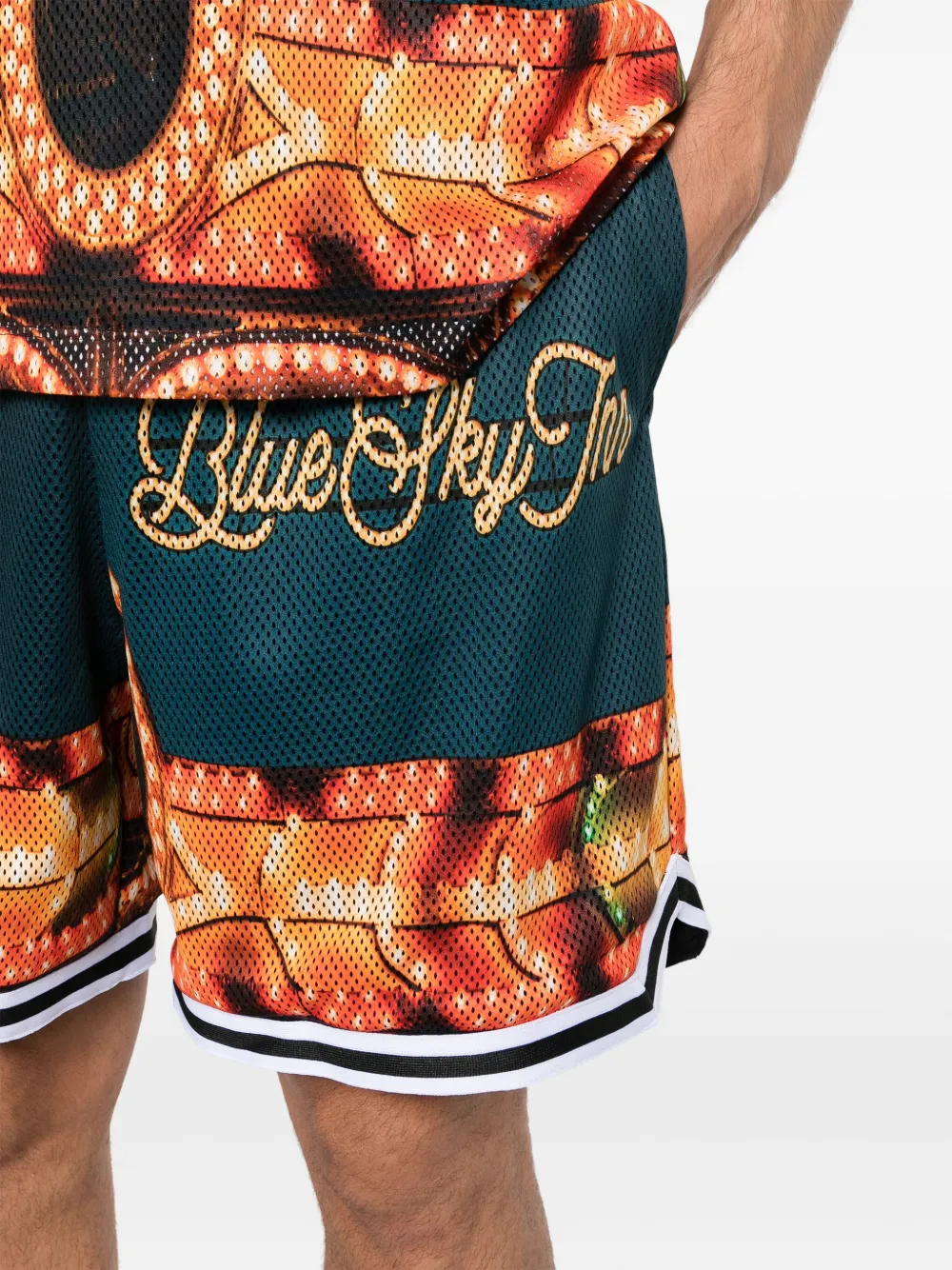 BLUE SKY INN Trainingsshorts met trekkoord Blauw