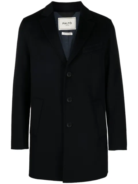 Paltò Geraldo DB single-breasted wool blend coat