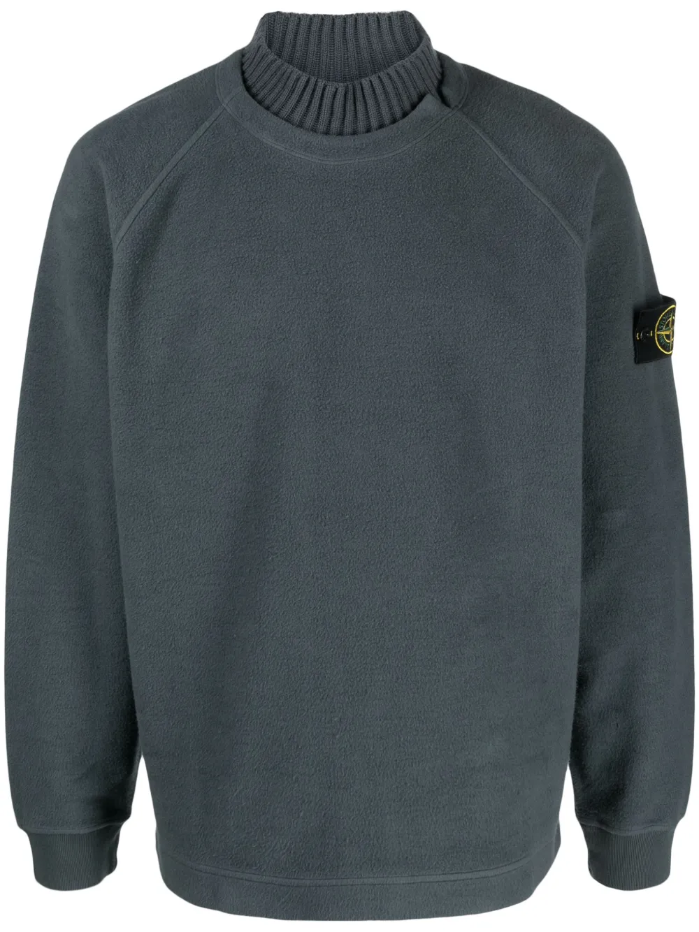 Taupe stone island discount hoodie