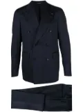 Tagliatore peak-lapels double-breasted suit - Blue