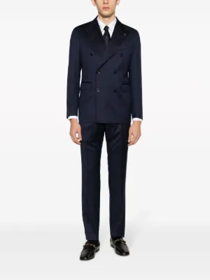 セットアップ Tagliatore Double-Breasted Tailored Suit With Classic Lapel Man - Tagliatore