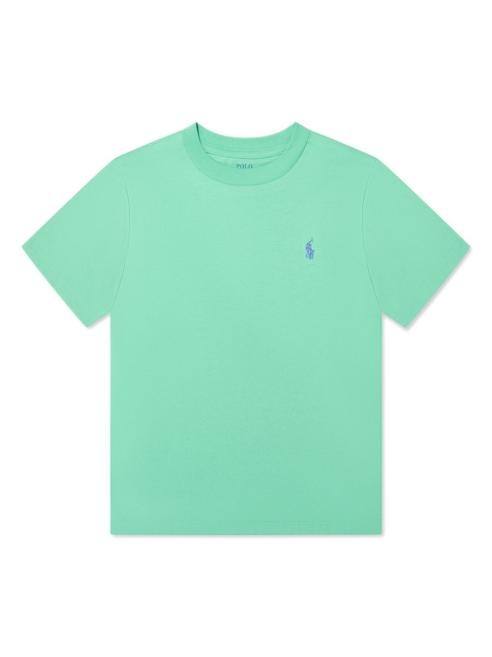 Ralph Lauren Kids' Logo刺绣棉t恤 In Green