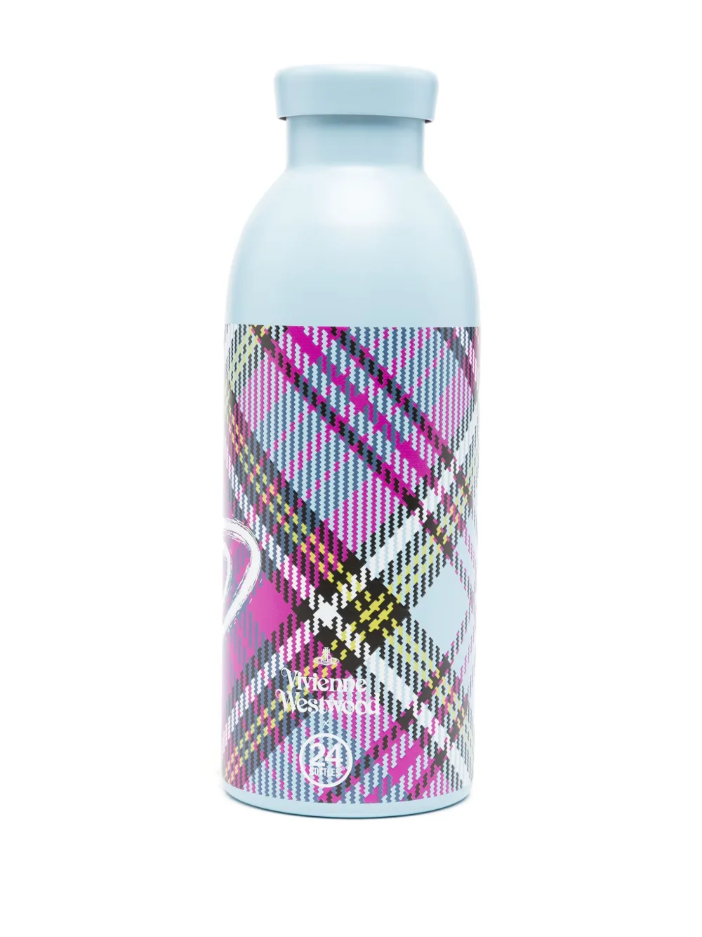 Vivienne Westwood check-print water bottle - Blauw