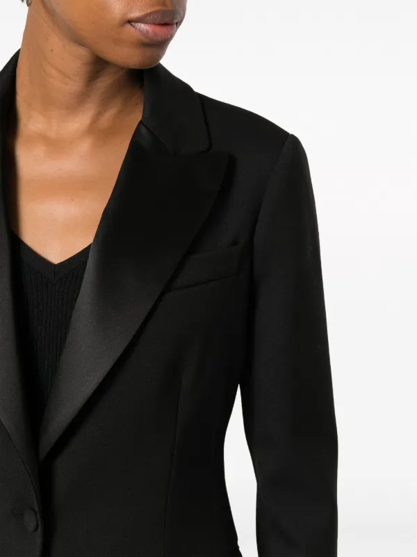 スーツ PAROSH Women Jackets LILIUXYD420067 013 Black P.A.R.O.S.H. Liliuxy single-breasted Blazer | Black | FARFETCH