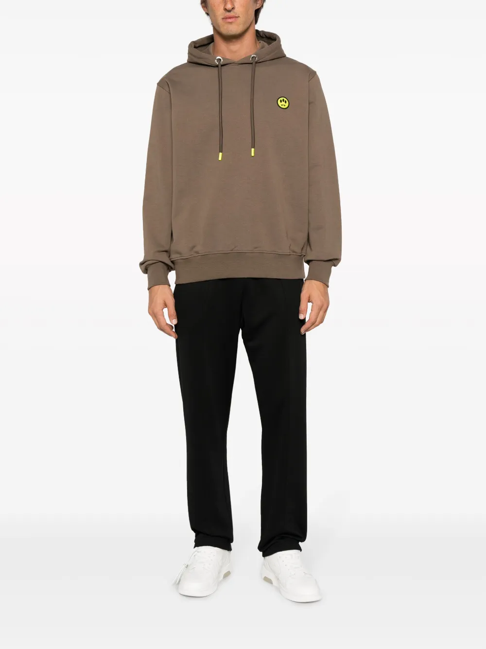 BARROW logo-print jersey hoodie - Bruin