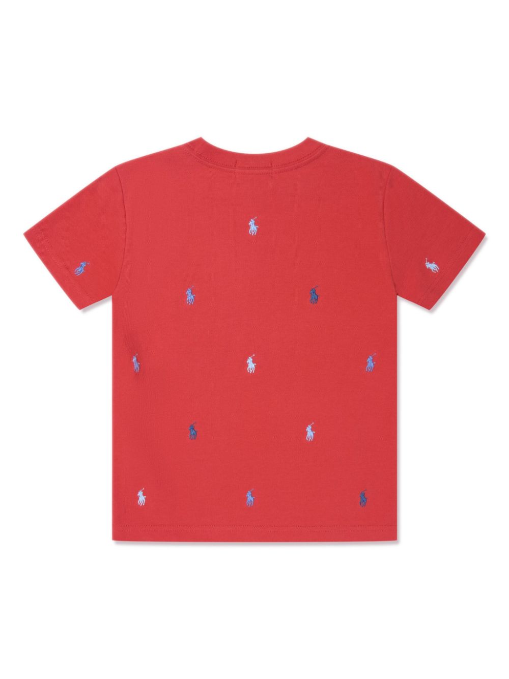 Ralph Lauren Kids T-shirt met borduurwerk Rood