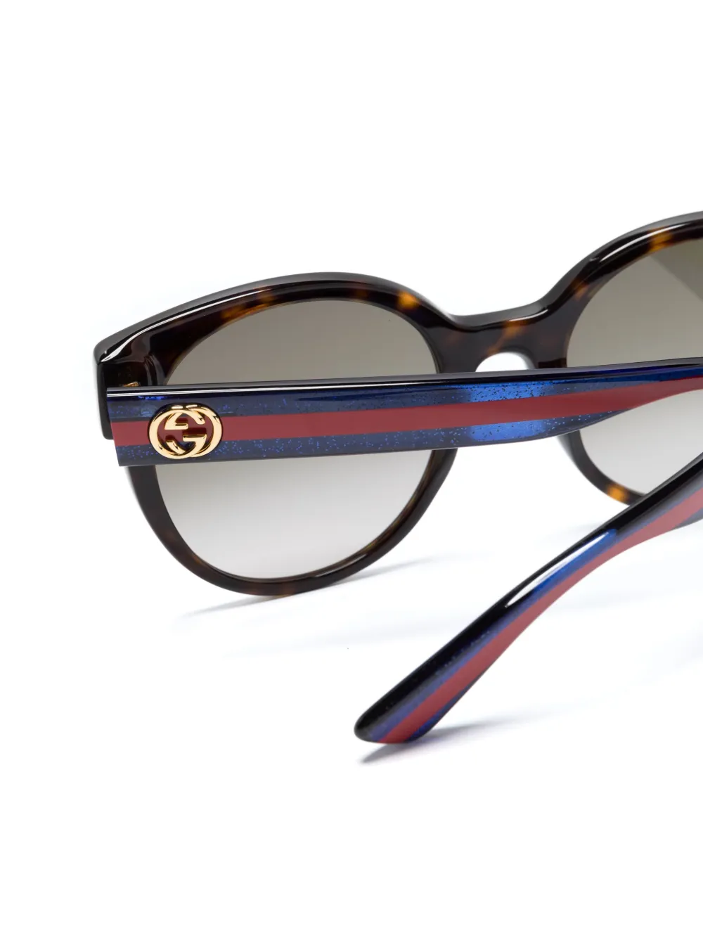 Gucci Eyewear Zonnebril met GG-logo Bruin