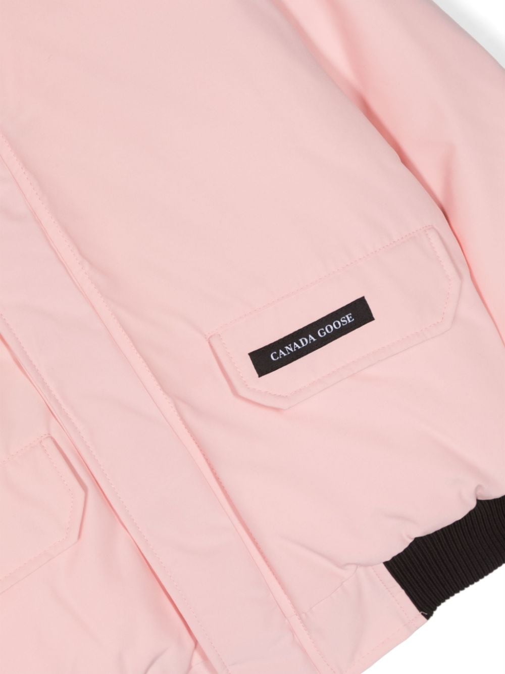 Shop Canada Goose Logo-patch Padded Jacket In Pink