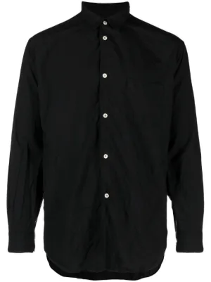 Comme Des Garçons Shirt ジップトリム シャツ | ブラック | FARFETCH JP