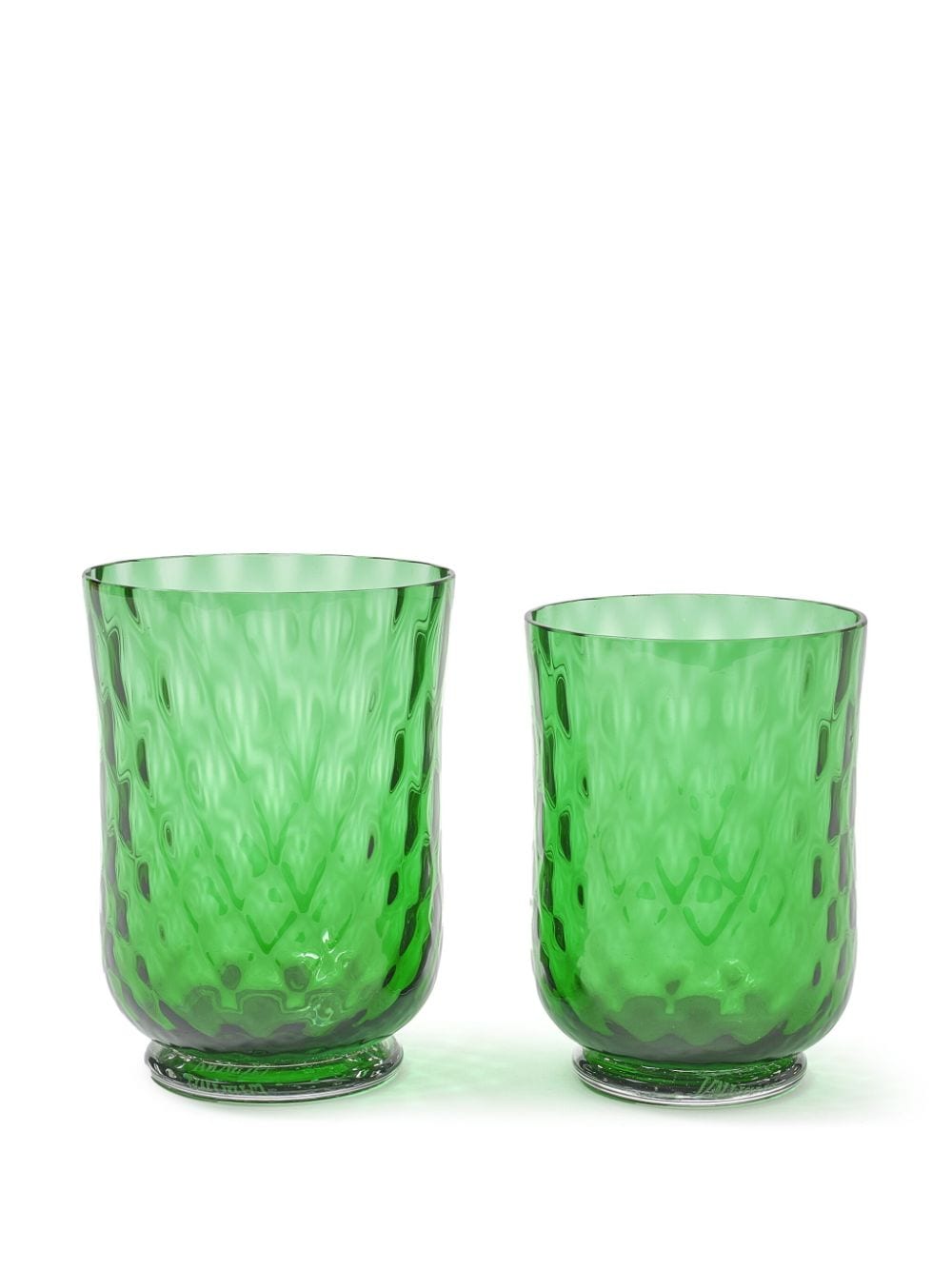 Shop Cabana Magazine Balloton Murano Wine Glass In Green