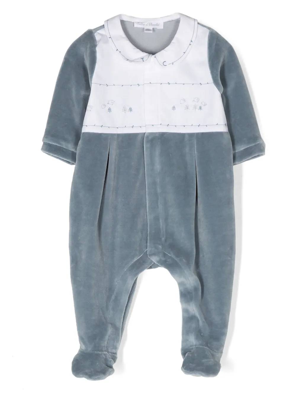 Tartine Et Chocolat Romper met decoratief stiksel Blauw