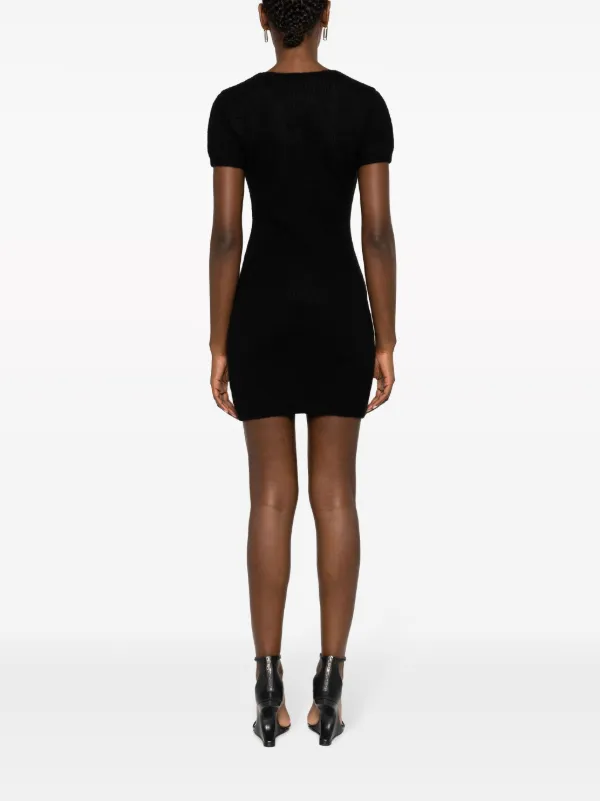 Alexander Wang rope-detail Knitted Minidress | Black | FARFETCH
