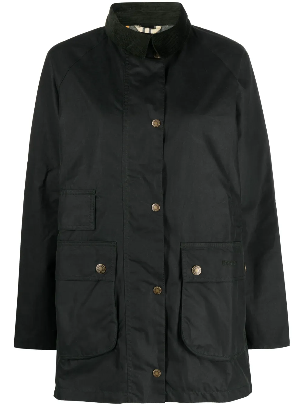 Barbour Tain Bomber Jacket In Black