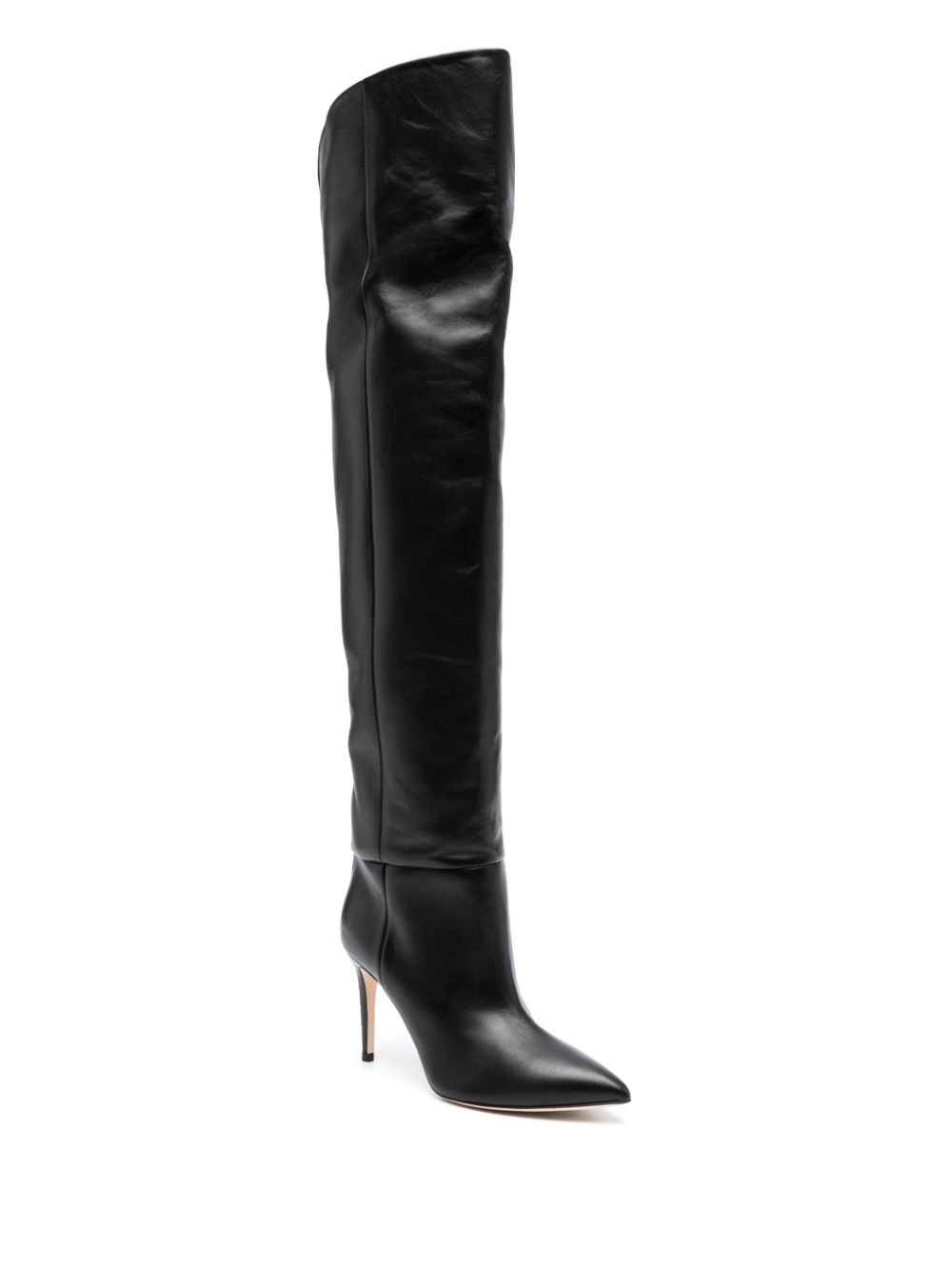 Paris Texas 90mm pointed-toe leather boots - Zwart