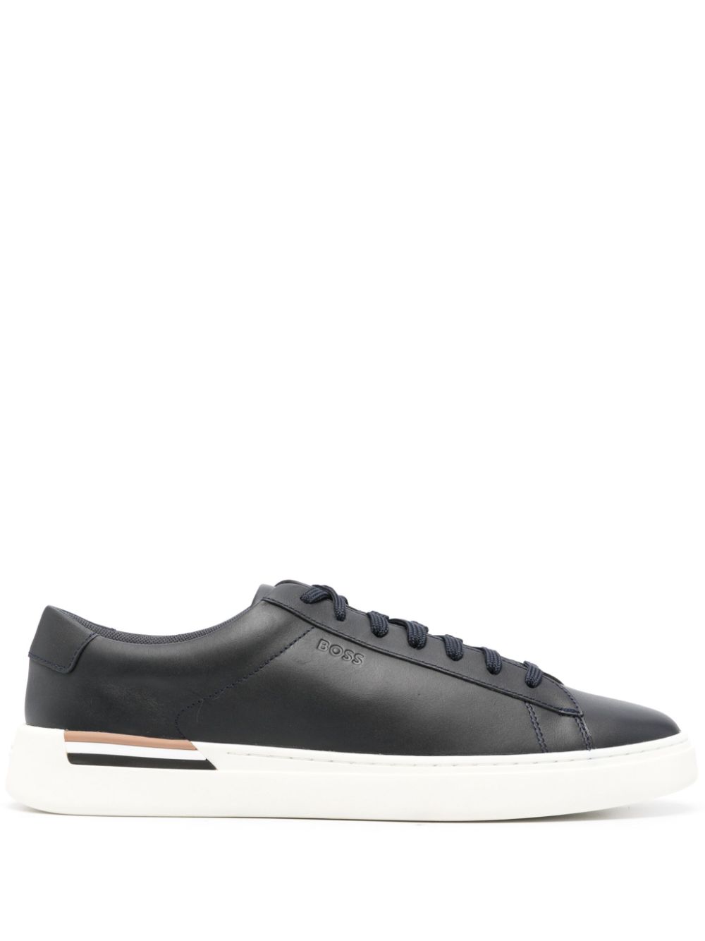 HUGO BOSS LACE-UP LEATHER SNEAKERS