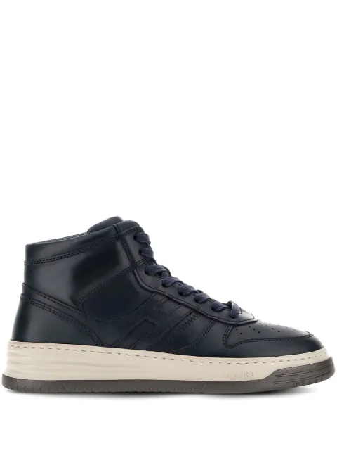 Hogan H630 logo-patch leather sneakers