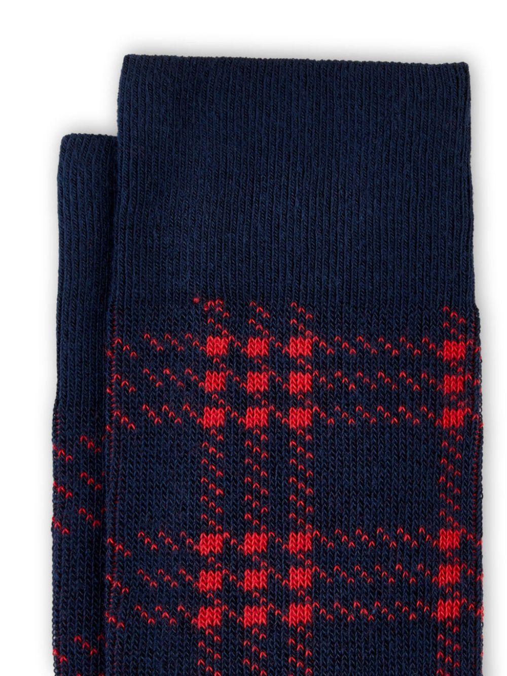 Shop Hogan Two-tone Checkered Socks In Blue