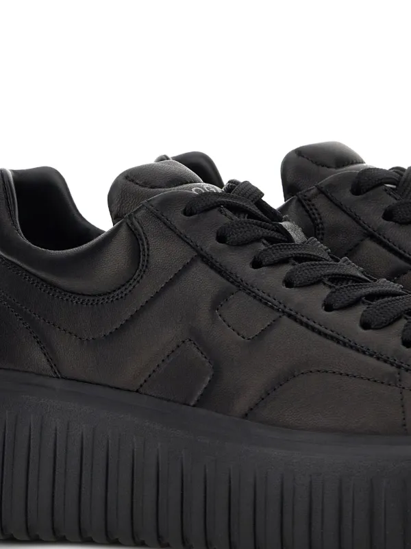 Hogan H-Stripes low-top Platform Sneakers | Black | FARFETCH