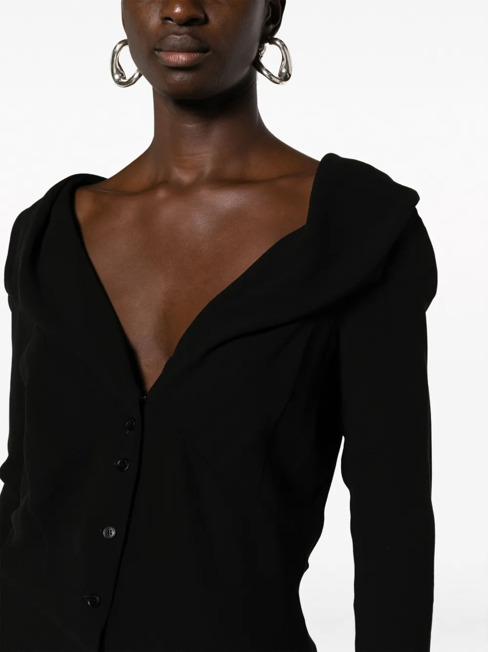 Stella McCartney Asymmetrisch vest Zwart