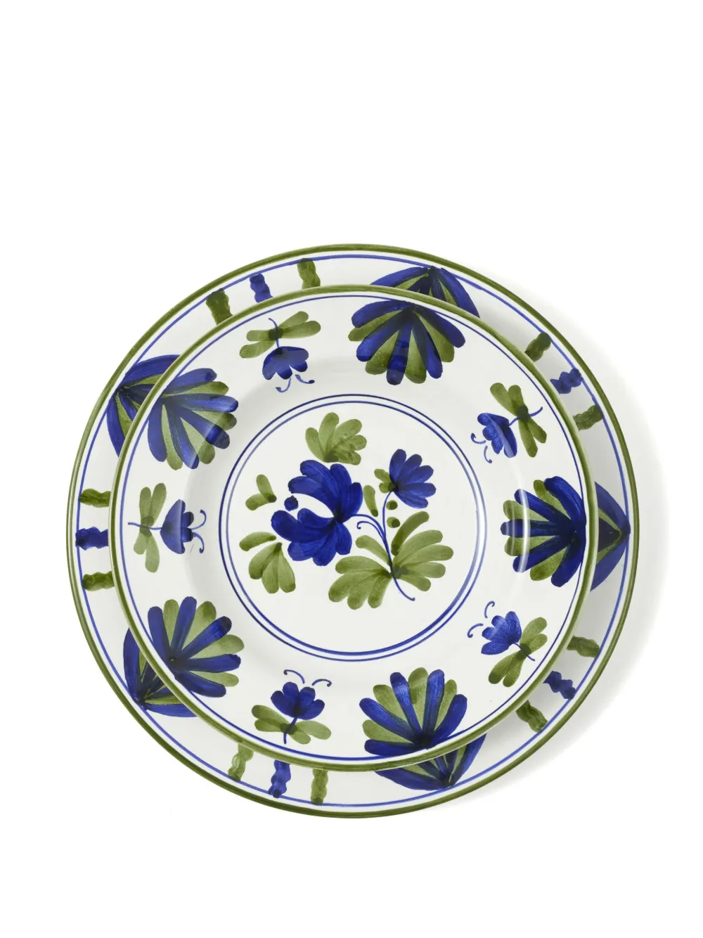 Shop Cabana Magazine Blossom Ceramic Soup Plate (23.5cm) In Blue