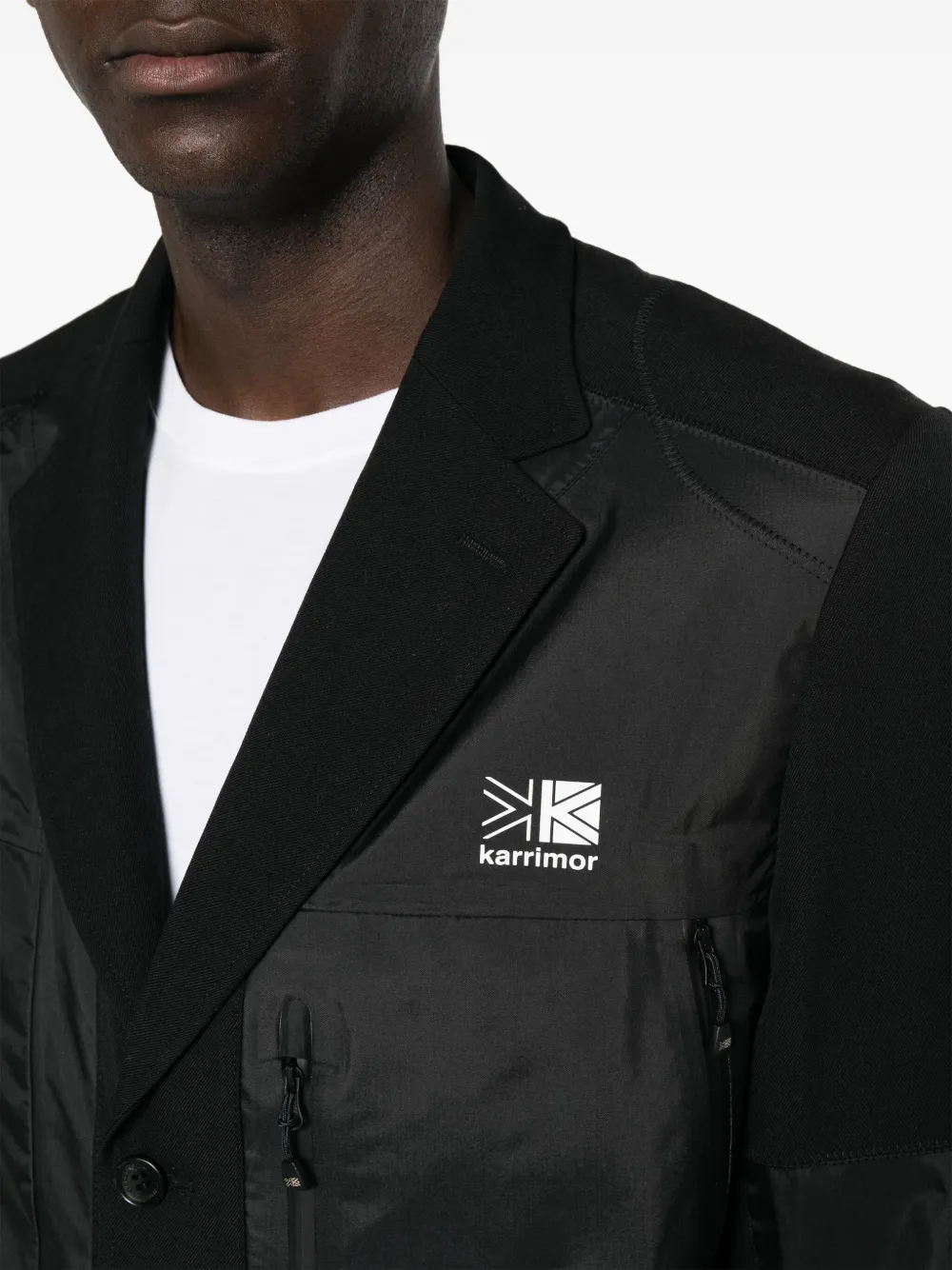 Junya Watanabe MAN x Karrimor gelaagde blazer Zwart
