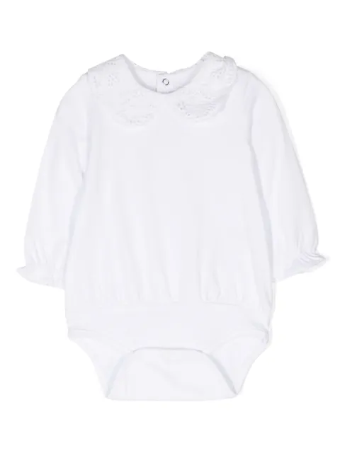 Tartine Et Chocolat broderie-anglaise bib-collar bodysuit